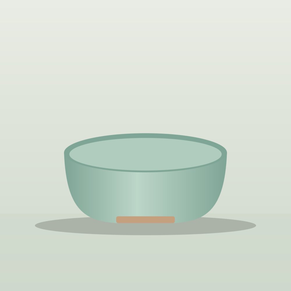Wide celadon serving bowl